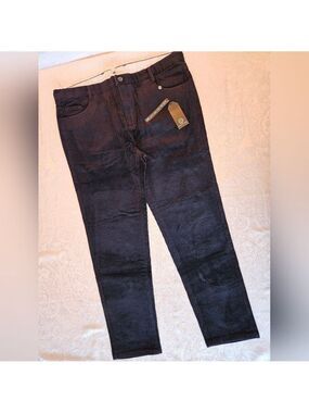 Men's Classic Cotton Black Corduroy Chino Pants, Size 42, Snover, NWT